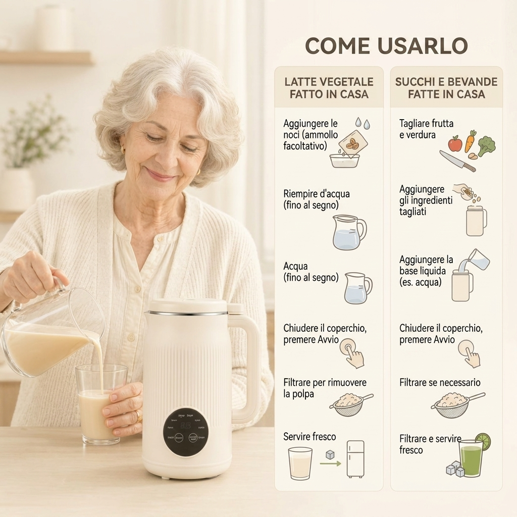 VitaMixia 8-in-1: Risparmia 624€/Anno di Latte Vegetale