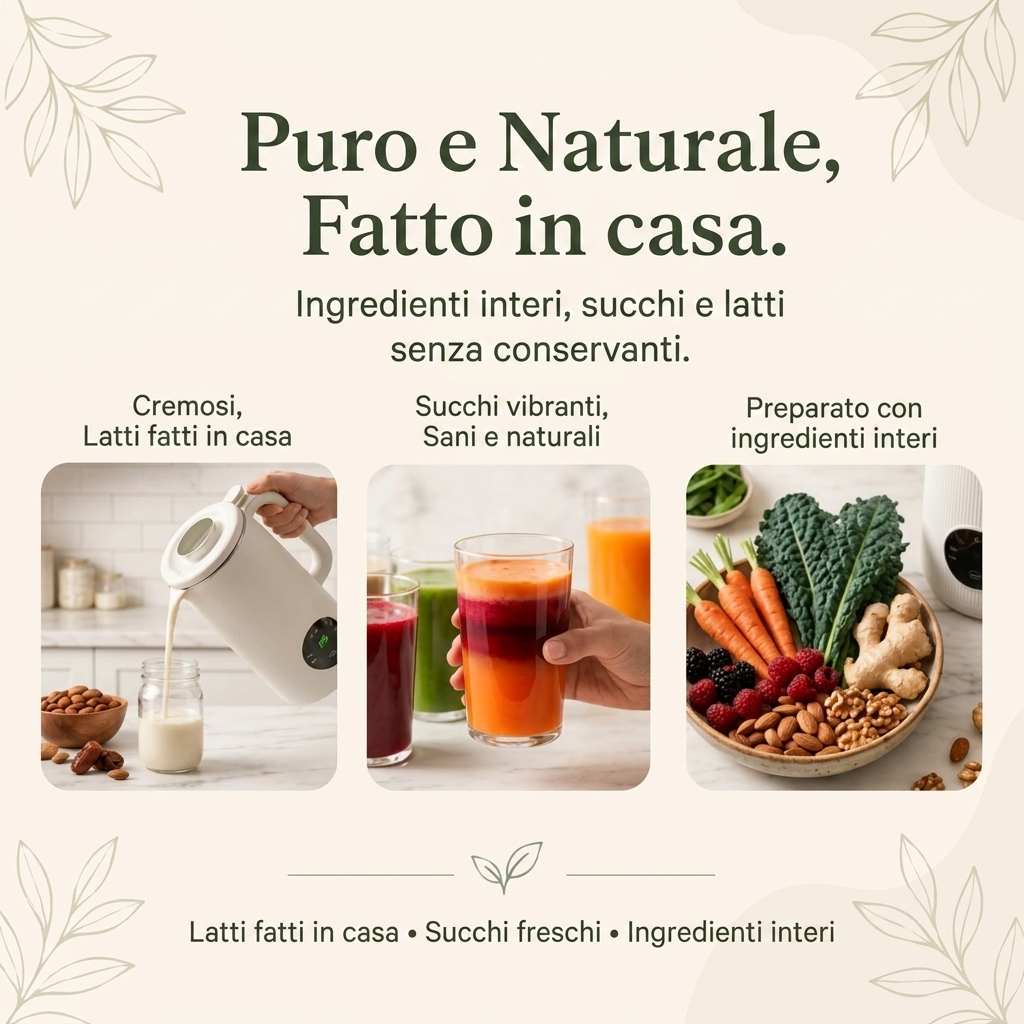 VitaMixia 8-in-1: Risparmia 624€/Anno di Latte Vegetale