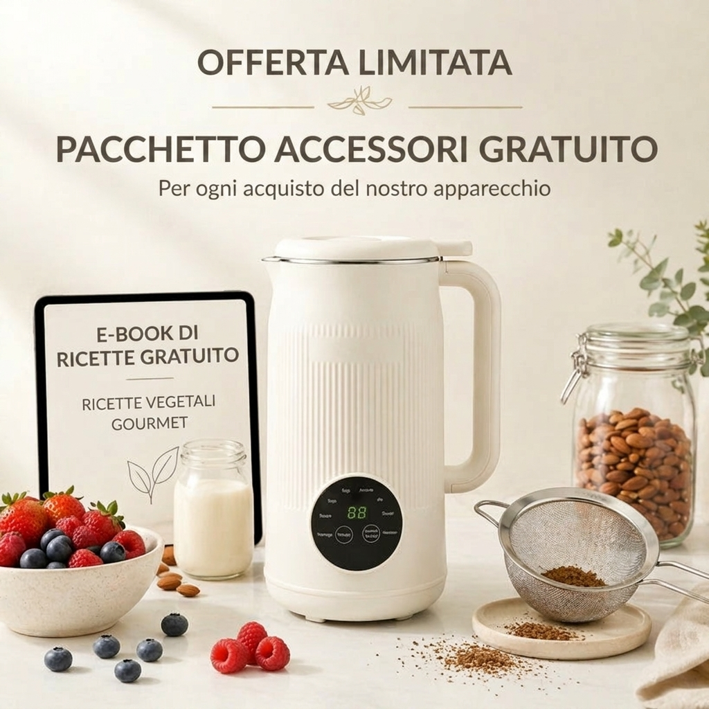 VitaMixia 8-in-1: Risparmia 624€/Anno di Latte Vegetale